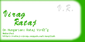 virag rataj business card